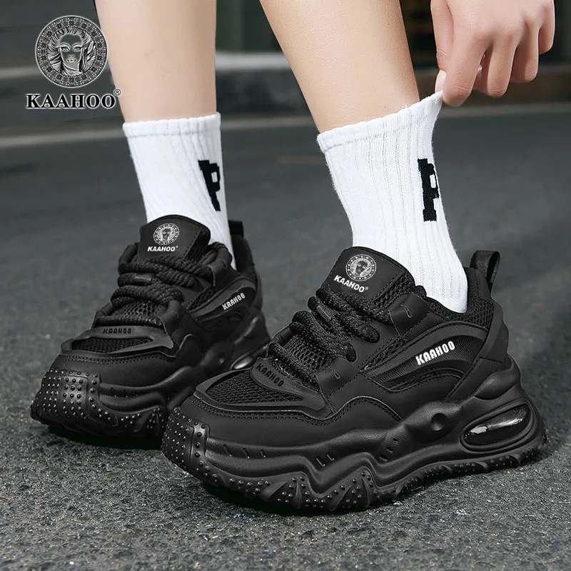 KAAHOO Wear-Resistant Breathable Height Increasing Low-Top Casual Shoes Unisex-21