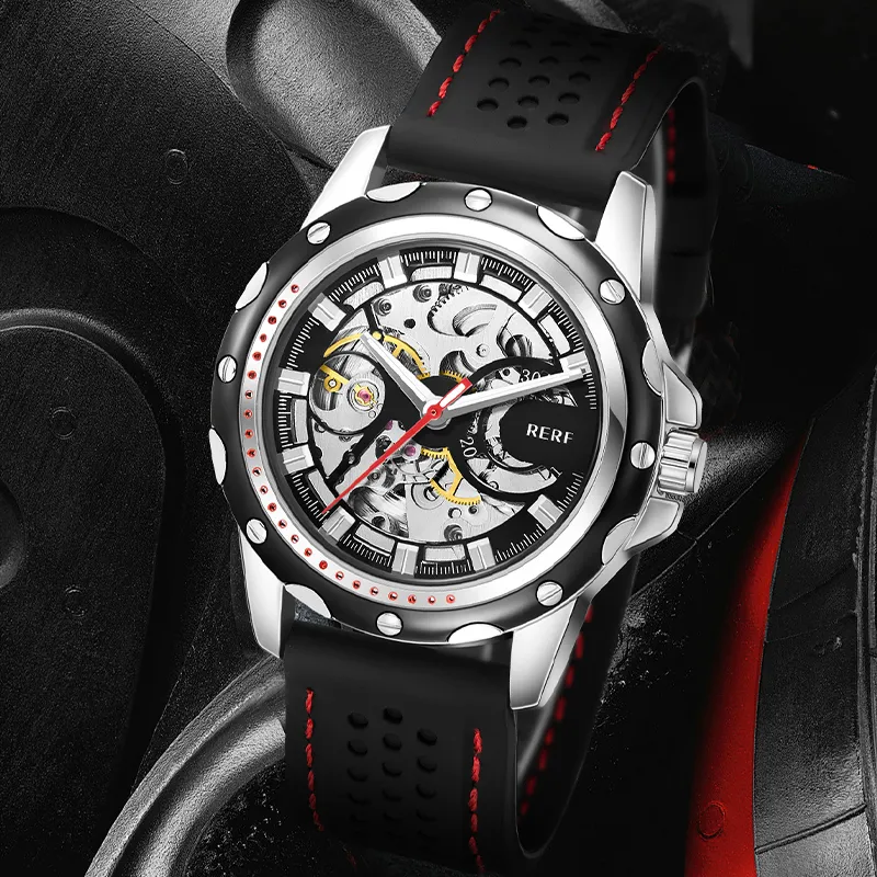 RERF Mechanical Movement Men's Watches Silver Dial-1