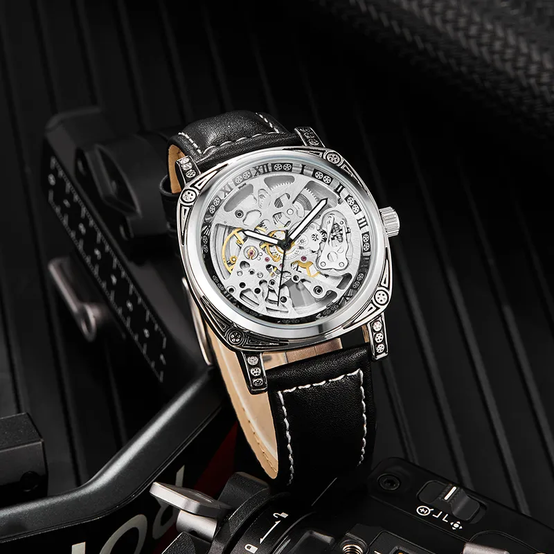 RERF Mechanical Movement Men's Watches Silver Dial-30
