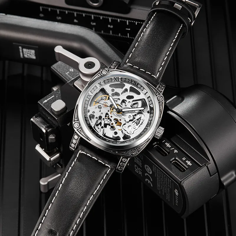 RERF Mechanical Movement Men's Watches Silver Dial-19