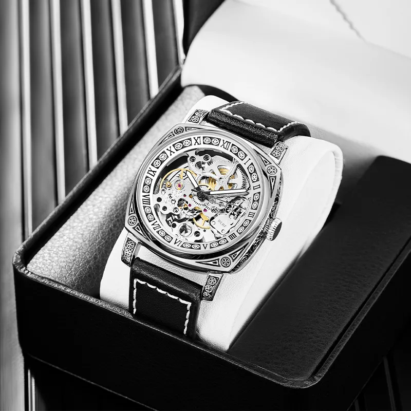 RERF Mechanical Movement Men's Watches Silver Dial-17