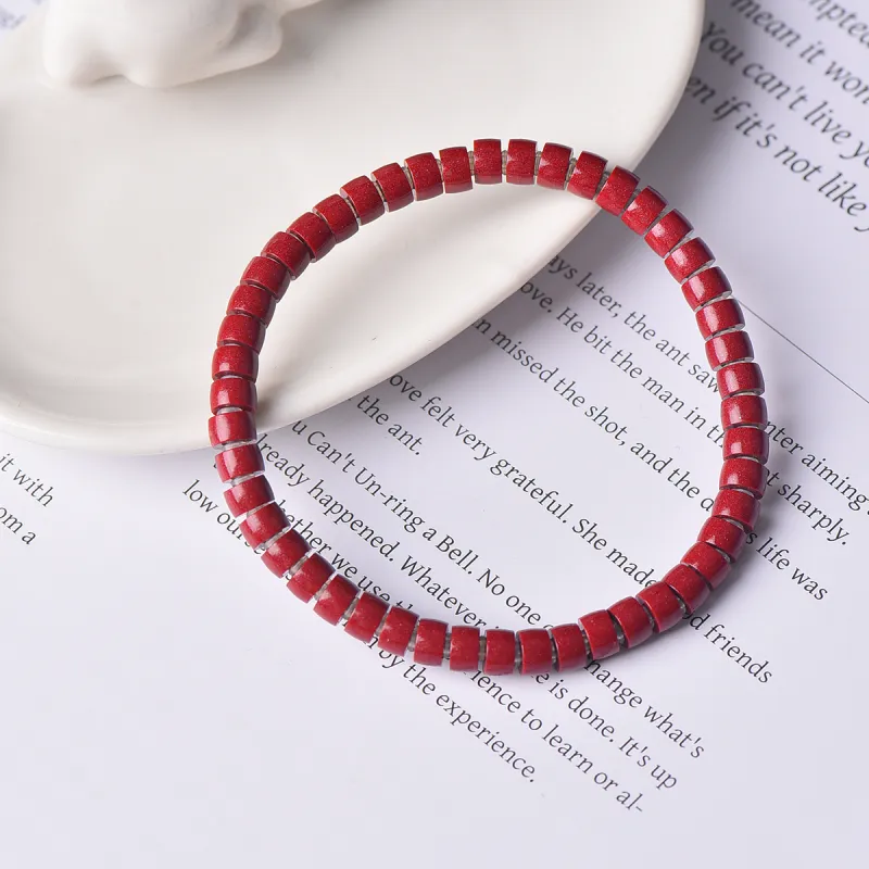 IOEKO Reconstructed Cinnabar Bracelets Unisex-4