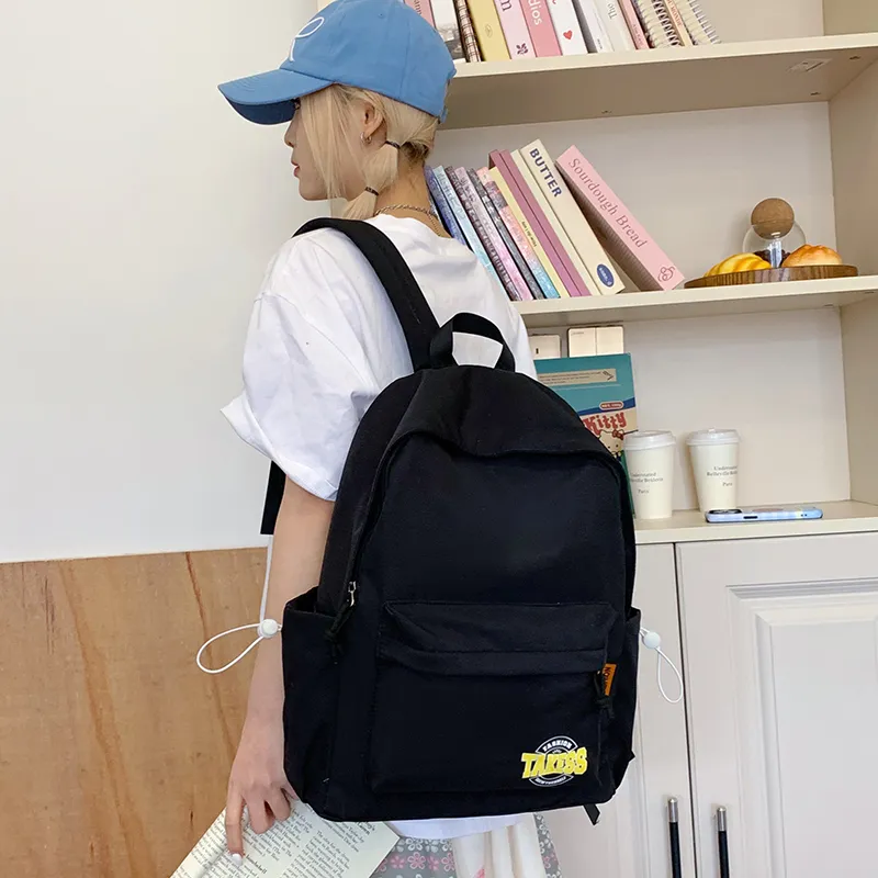 LEXI Nylon Fabric Backpack Unisex Multicolor-18