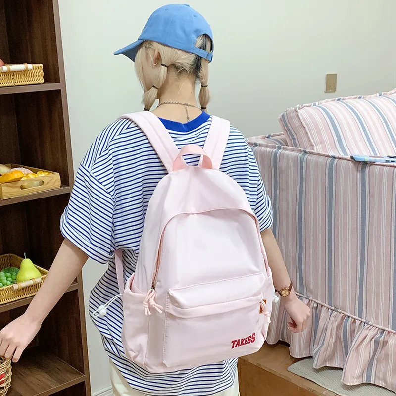 LEXI Nylon Fabric Backpack Unisex Multicolor-6