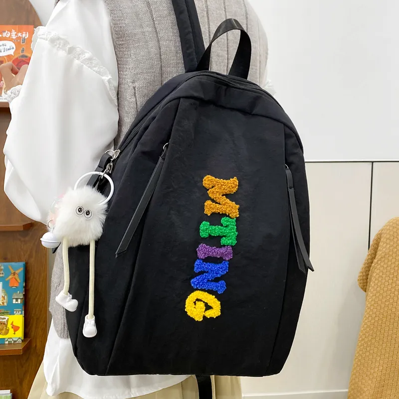 LEXI Nylon Backpack Unisex Multicolor-12