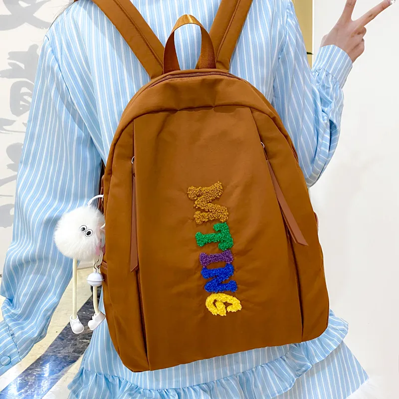 LEXI Nylon Backpack Unisex Multicolor-5