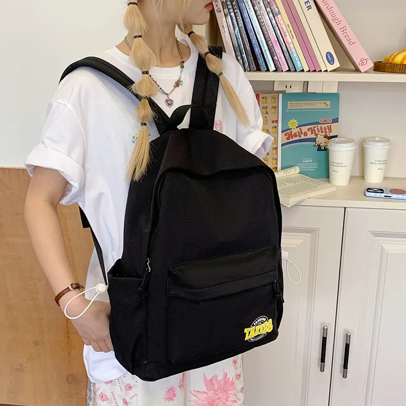 LEXI Nylon Fabric Backpack Unisex Multicolor-17