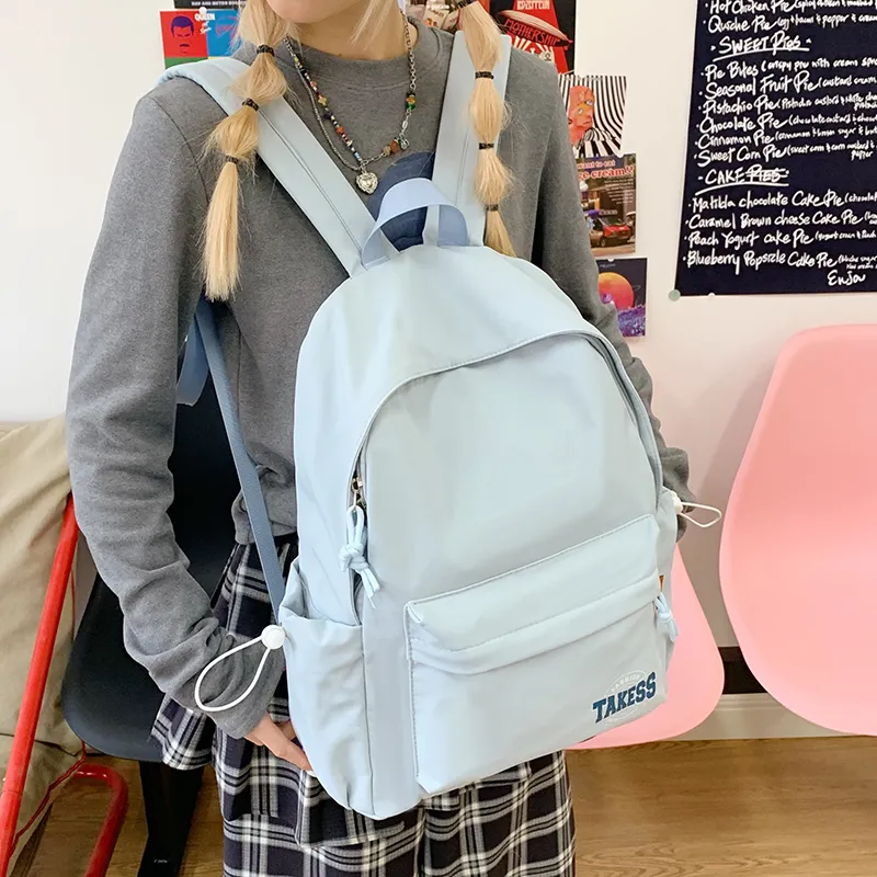 LEXI Nylon Fabric Backpack Unisex Multicolor-2