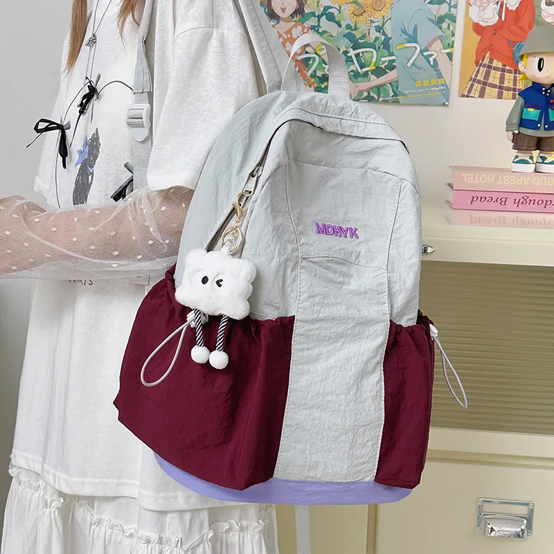 LEXI Nylon Backpack Unisex Multicolor-5