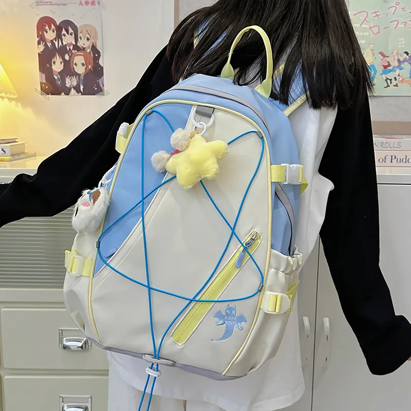 LEXI Polyester Backpack Unisex Multicolor-2