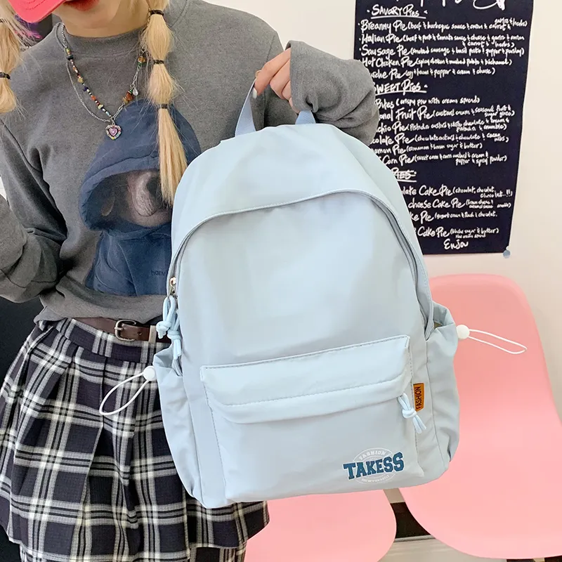 LEXI Nylon Fabric Backpack Unisex Multicolor-1