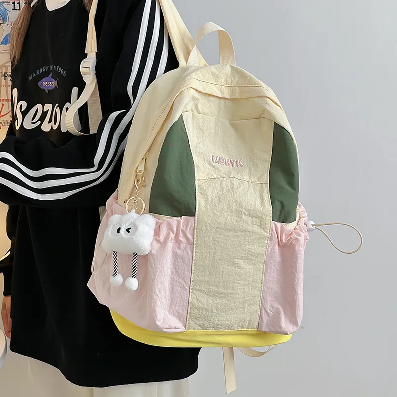 LEXI Nylon Backpack Unisex Multicolor-10