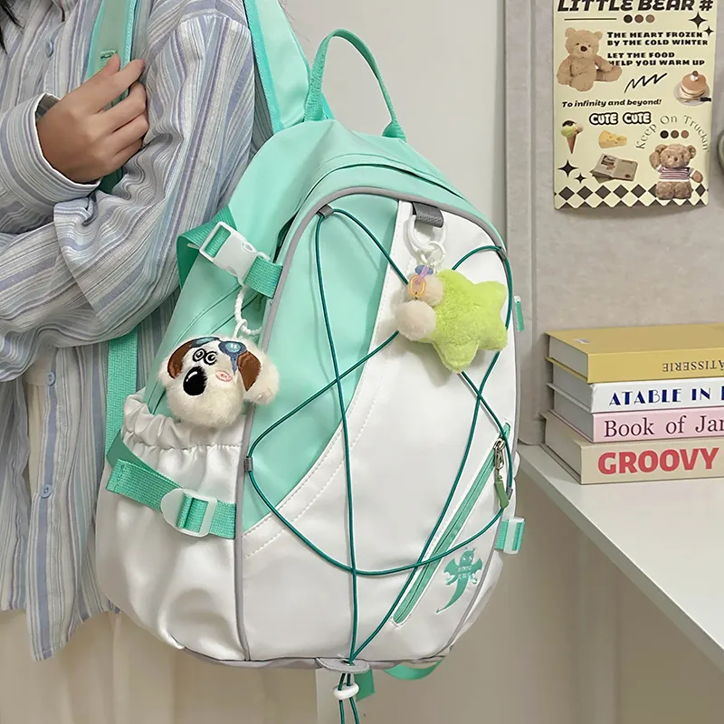 LEXI Polyester Backpack Unisex Multicolor-11