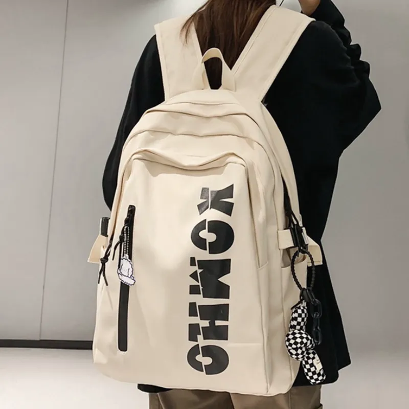 LEXI Nylon Backpack Unisex Black/White/Gray/Blue/Green-5