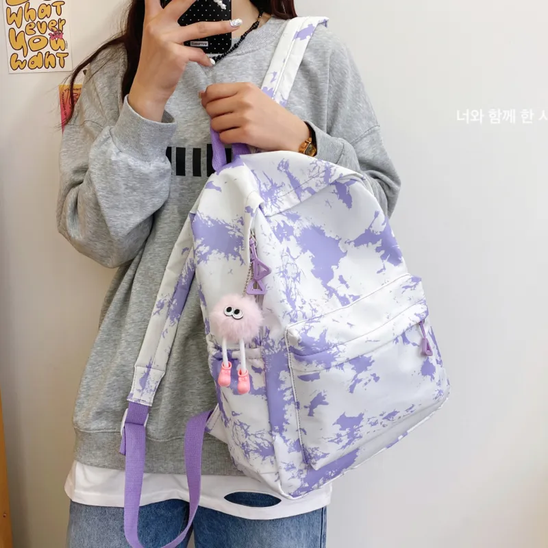 LEXI Nylon Backpack Unisex Multicolor-14