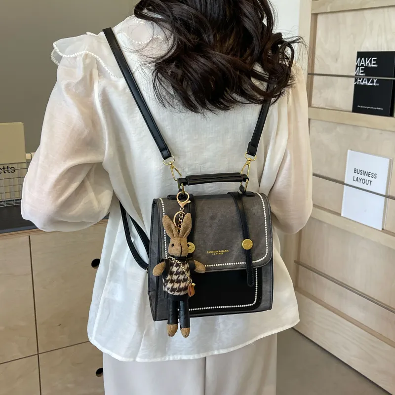 HCXK PU Backpack Regular Women's Multicolor-18