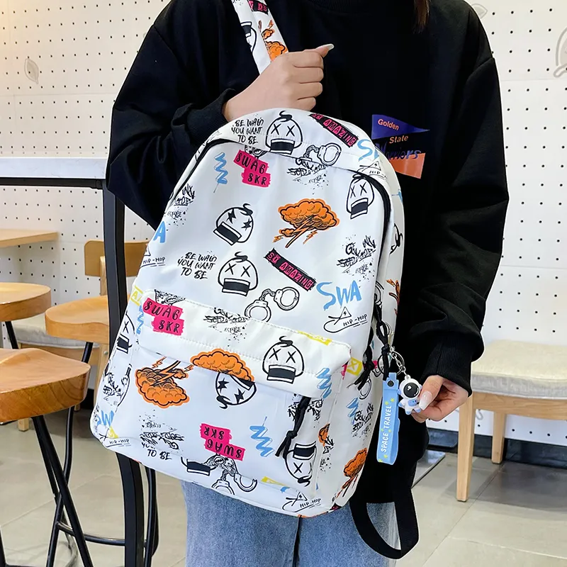 LEXI Nylon Backpack Unisex Multicolor-1