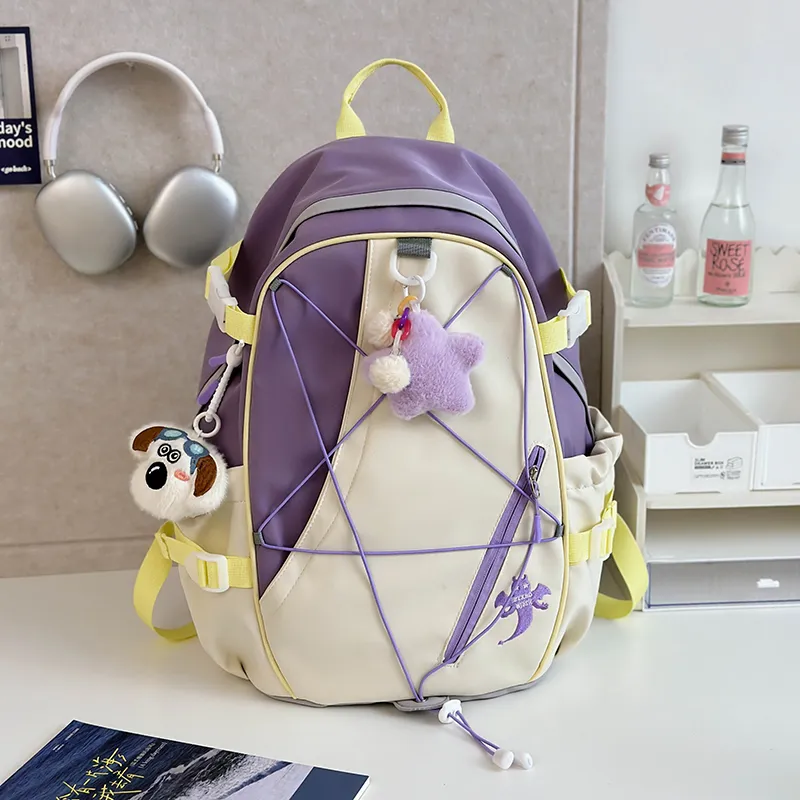 LEXI Polyester Backpack Unisex Multicolor-4