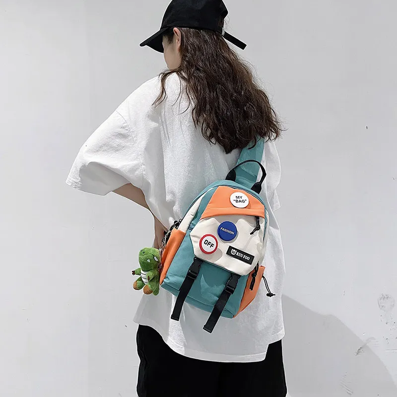 LEXI Nylon Sling Bag Regular Unisex Multicolor-5