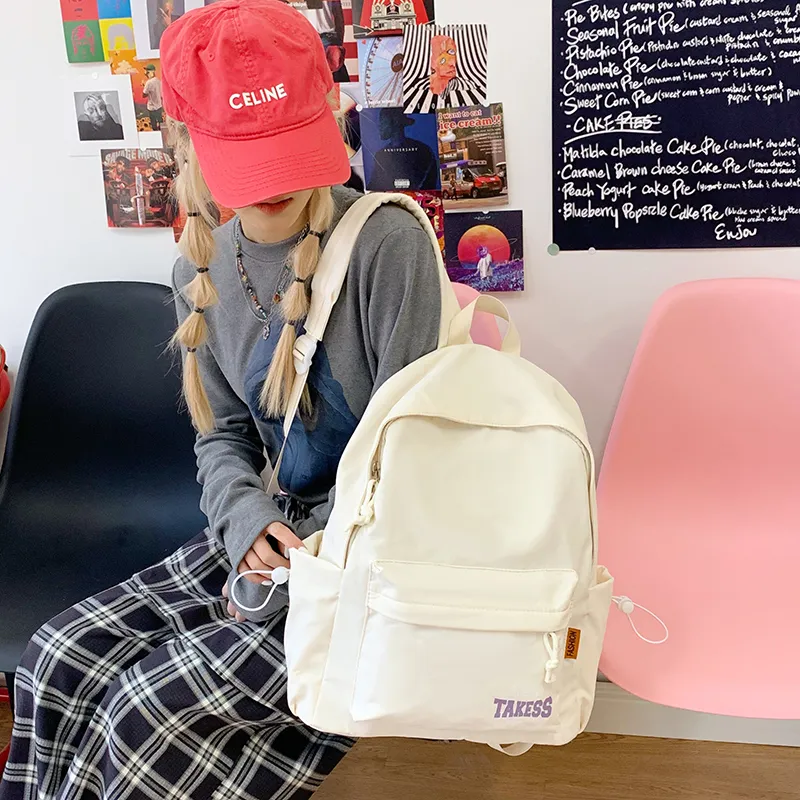 LEXI Nylon Fabric Backpack Unisex Multicolor-15