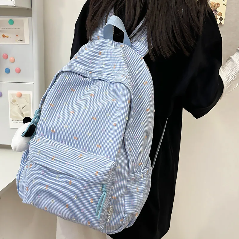 LEXI Nylon Backpack Regular Women's Yellow/Blue-6