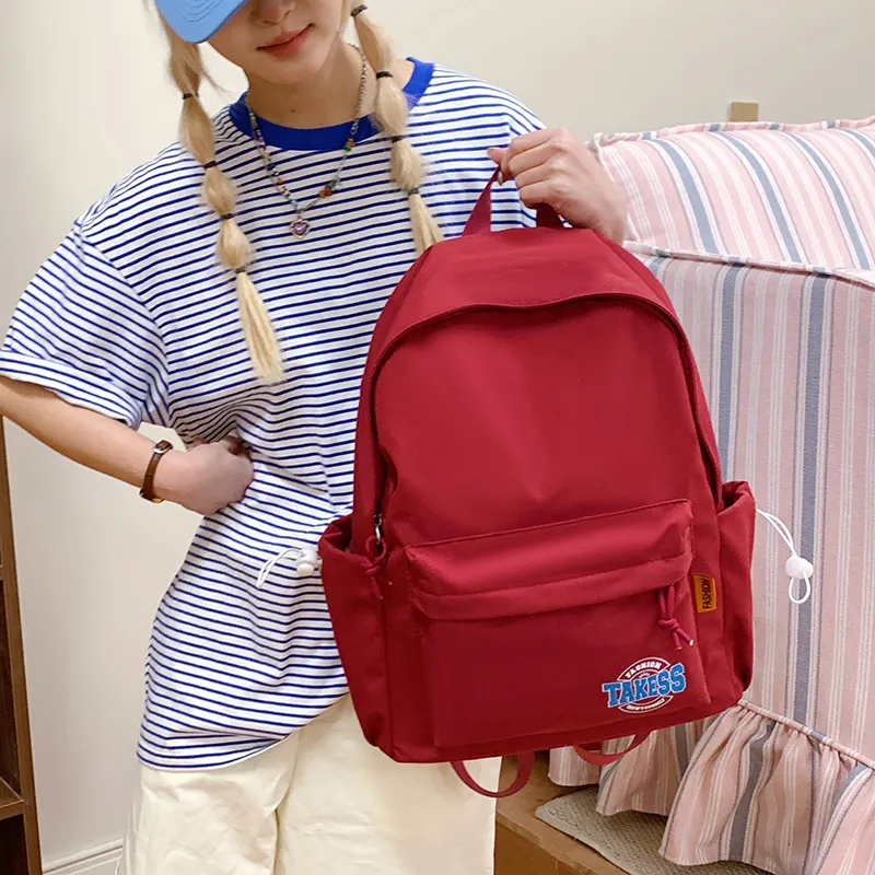 LEXI Nylon Fabric Backpack Unisex Multicolor-9