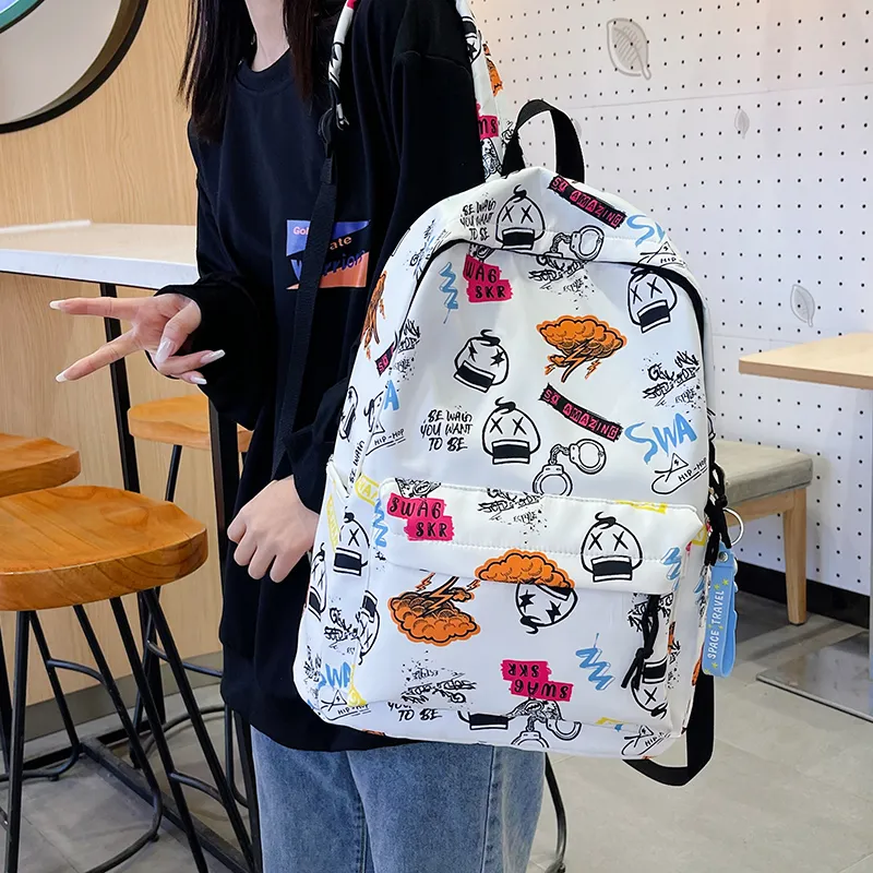 LEXI Nylon Backpack Unisex Multicolor-2