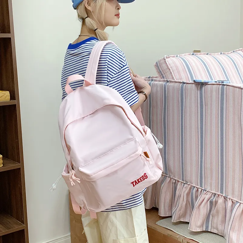 LEXI Nylon Fabric Backpack Unisex Multicolor-7
