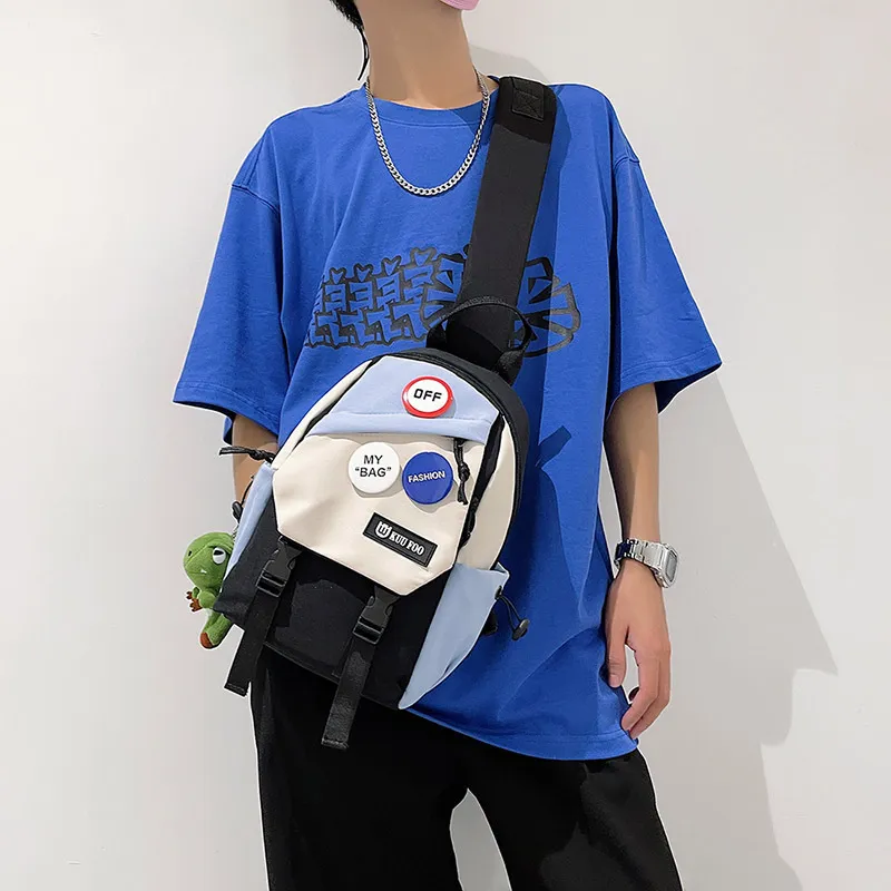 LEXI Nylon Sling Bag Regular Unisex Multicolor-9