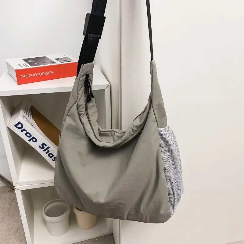 LEXI Nylon Shoulder Bag Crossbody Bag Unisex Multicolor-4