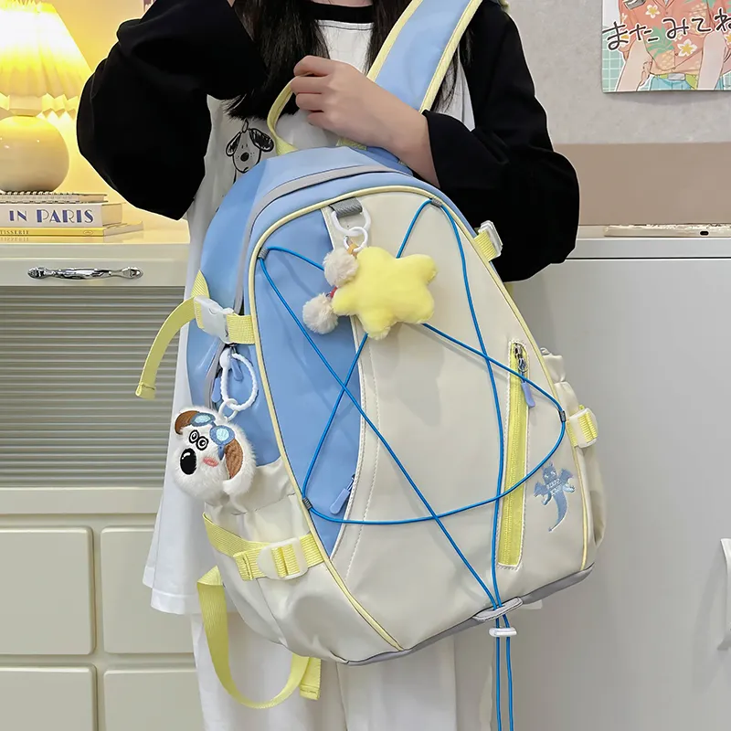LEXI Polyester Backpack Unisex Multicolor-1