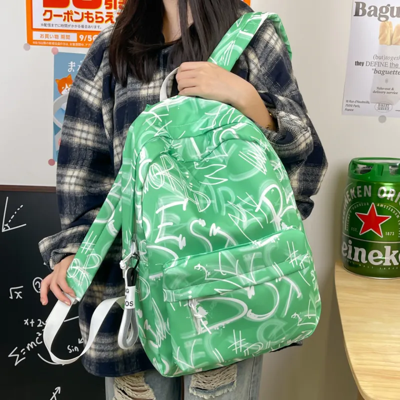 LEXI Nylon Backpack Unisex Multicolor-11
