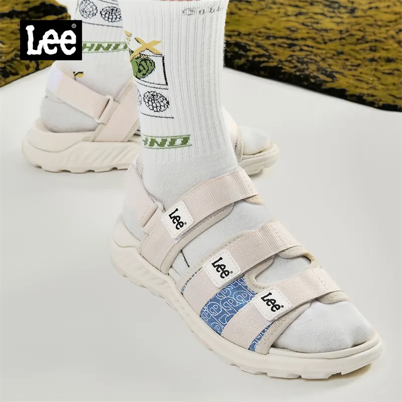 Lee Beach Sandals Men Beige, Black, White-26