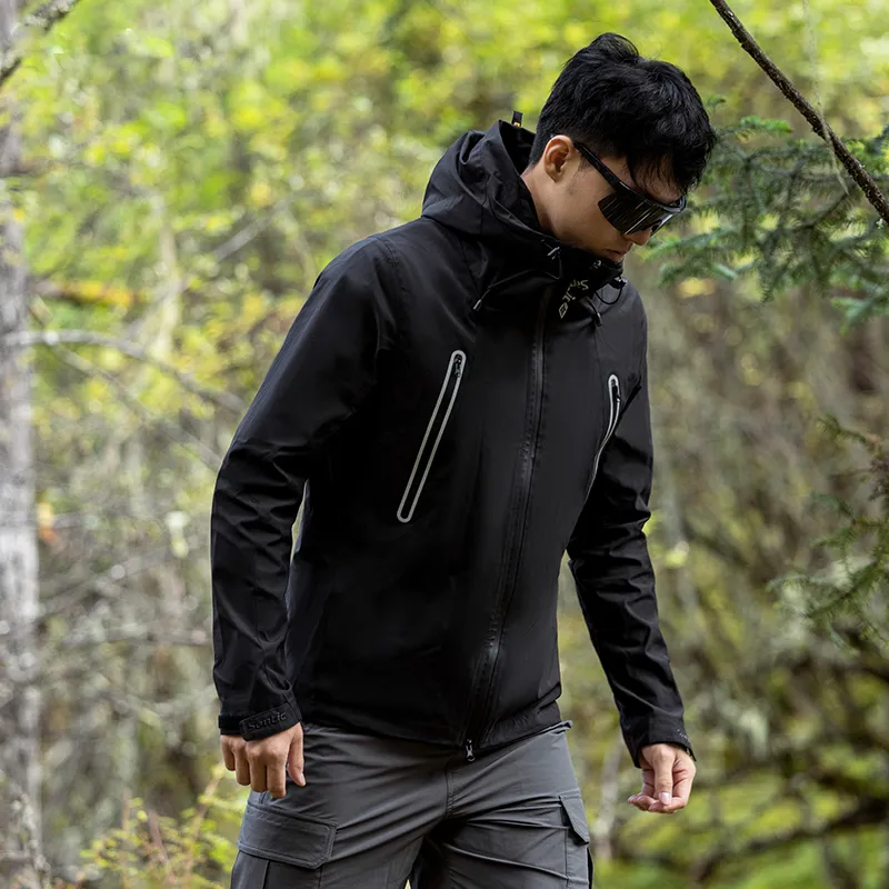 SANTIC Jackets Coats Gamo Gamo Men's Black-2