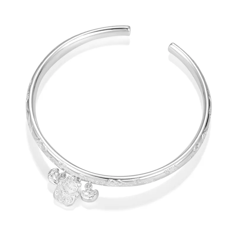 Zeroline S999 Fine Silver Bangles Women's-1