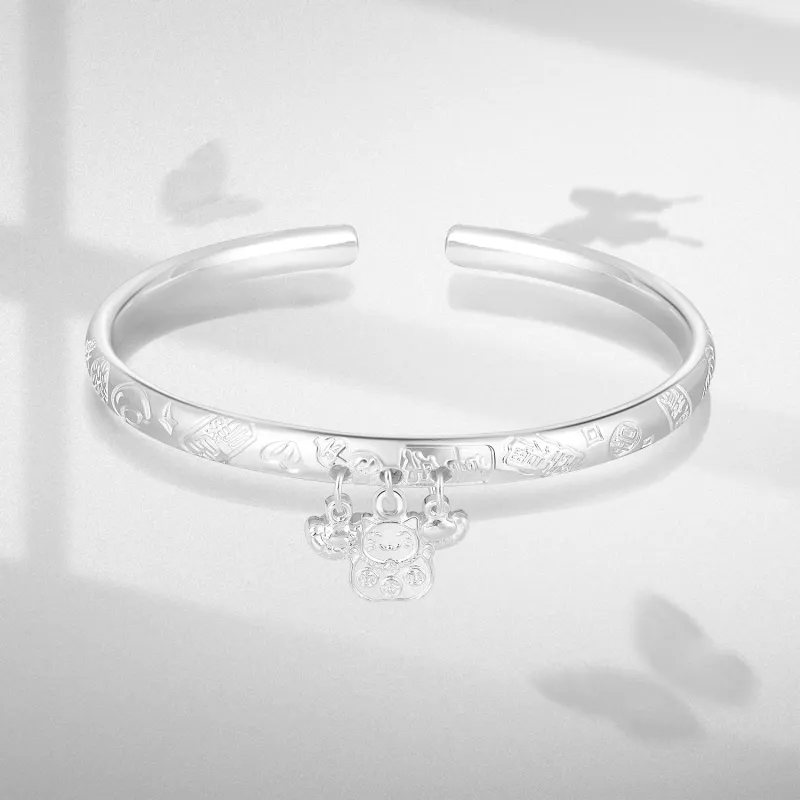 Zeroline S999 Fine Silver Bangles Women's-2