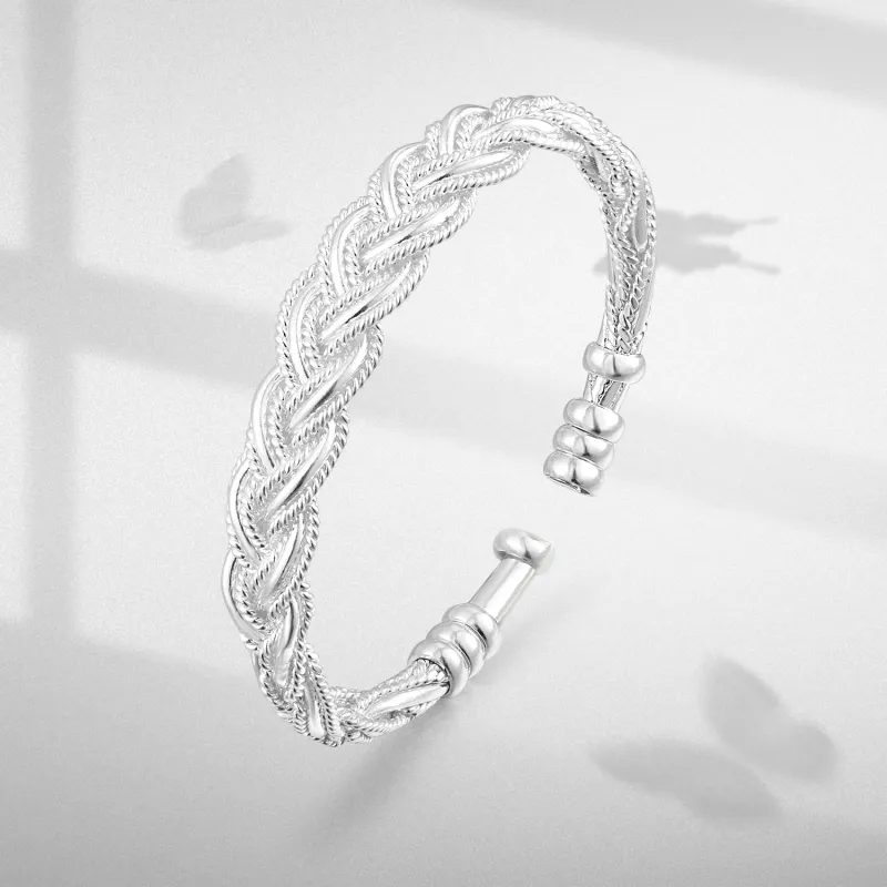 Zeroline S999 Fine Silver Bangles Women's-2