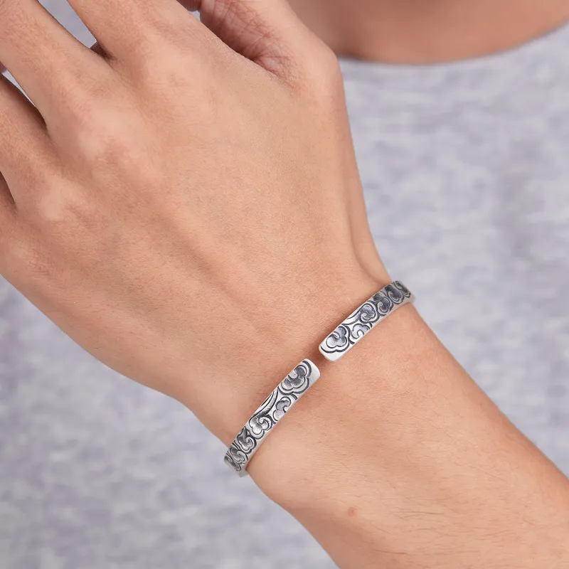 COLIMIDA S999 Fine Silver Sterling Silver Bracelets Unisex-4