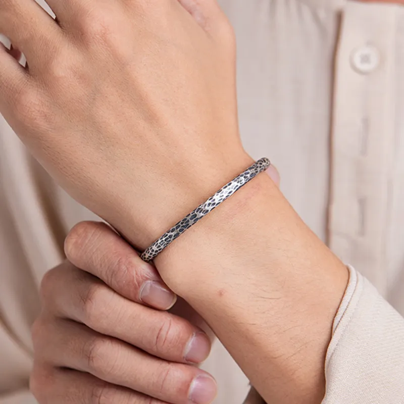 COLIMIDA S999 Fine Silver Sterling Silver Bracelets Unisex-4