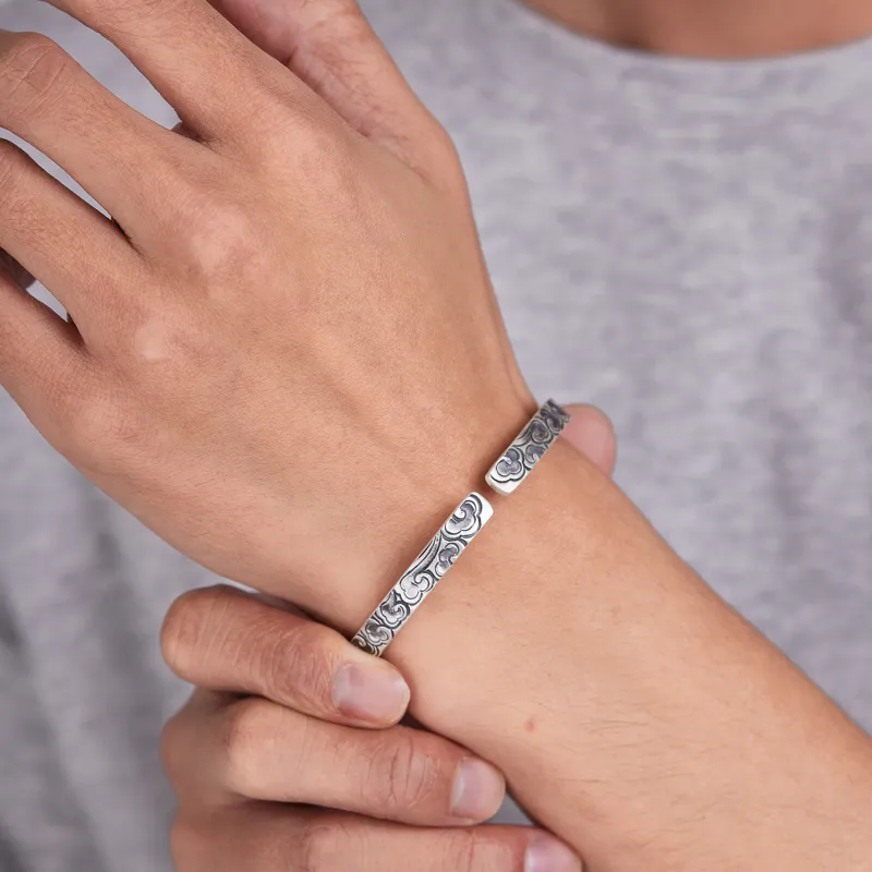 COLIMIDA S999 Fine Silver Sterling Silver Bracelets Unisex-2