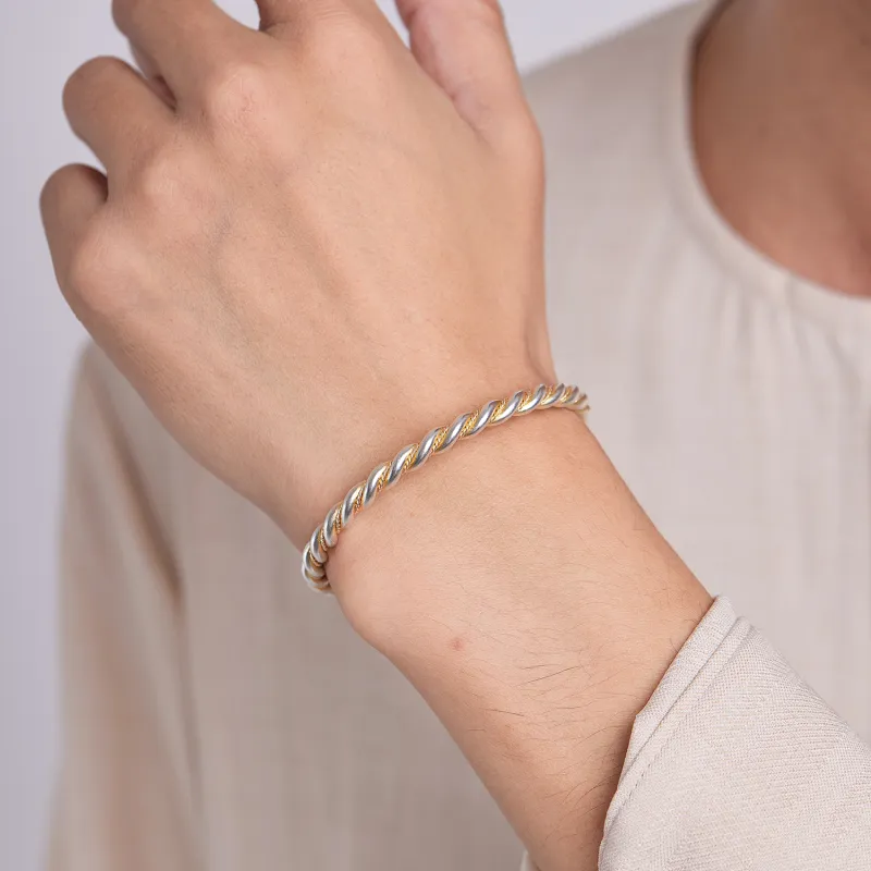 COLIMIDA S999 Fine Silver Sterling Silver Bracelets Unisex-5