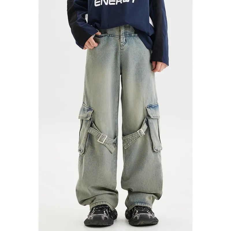XINIYA TRAVEL Jeans Unisex Washed Color-3