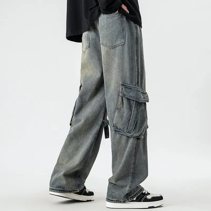XINIYA TRAVEL Jeans Unisex Nostalgic Blue-3
