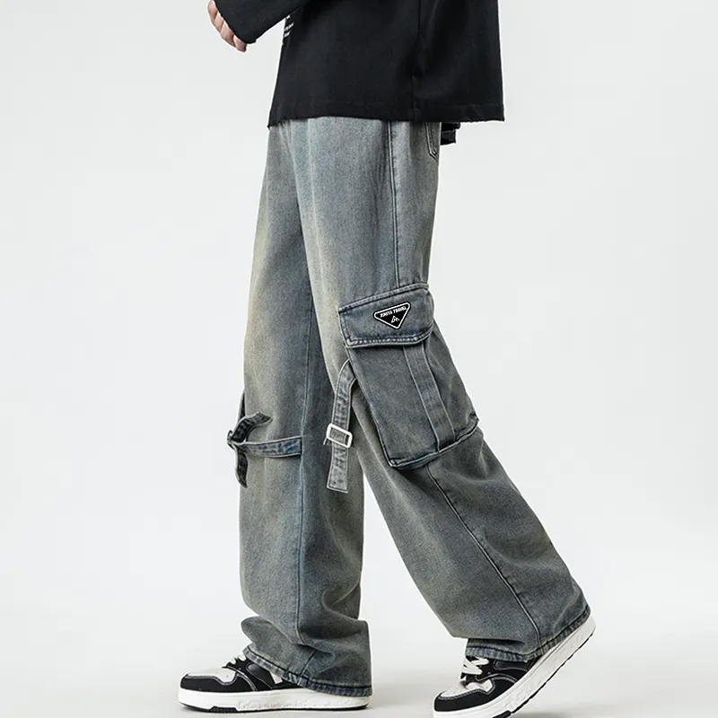XINIYA TRAVEL Jeans Unisex Nostalgic Blue-4