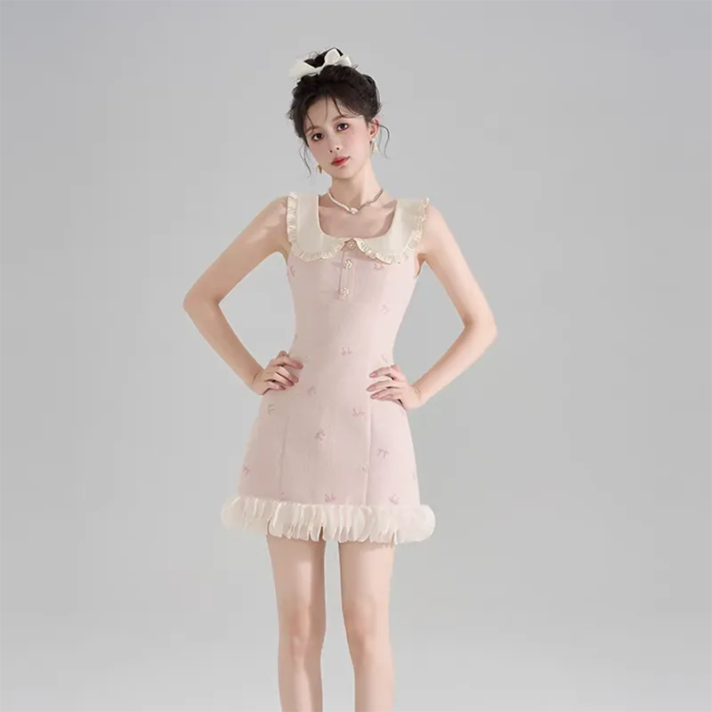 TIBINB Sleeveless Dress Women's-4