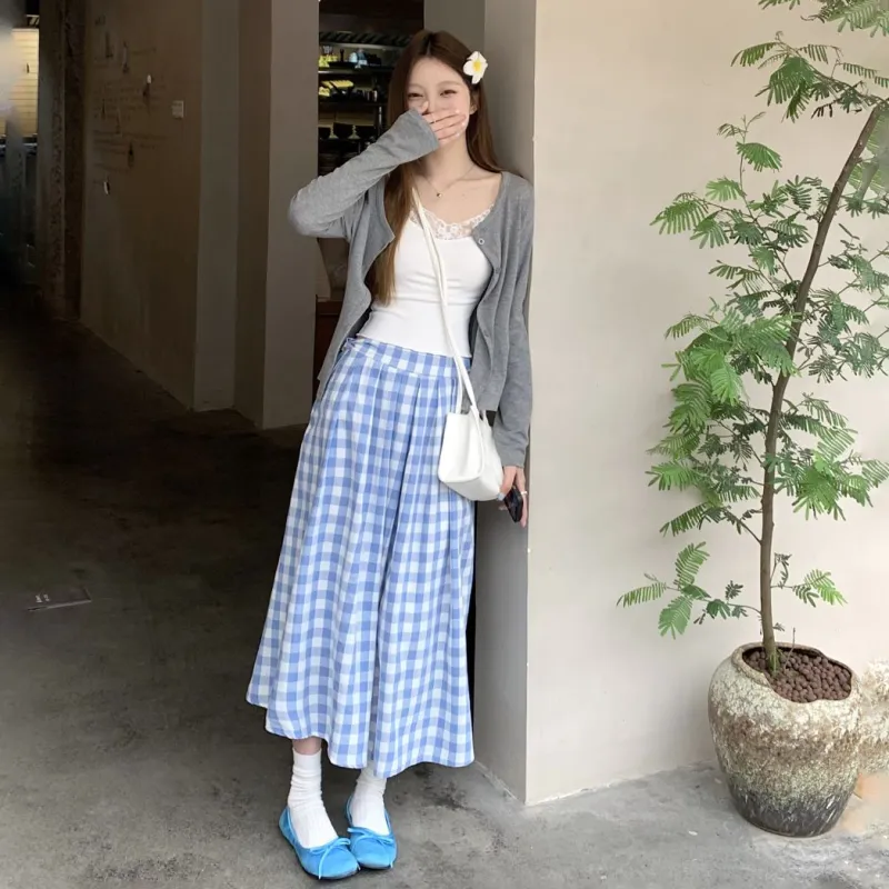 COVER TIME Casual Long Skirt Women's-2
