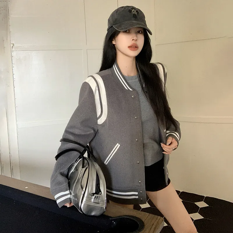 Pa33word Jackets Coats Women's Gray-2