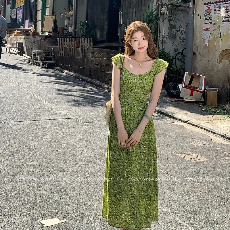 TIBINB Short Sleeved Dress Women's-1