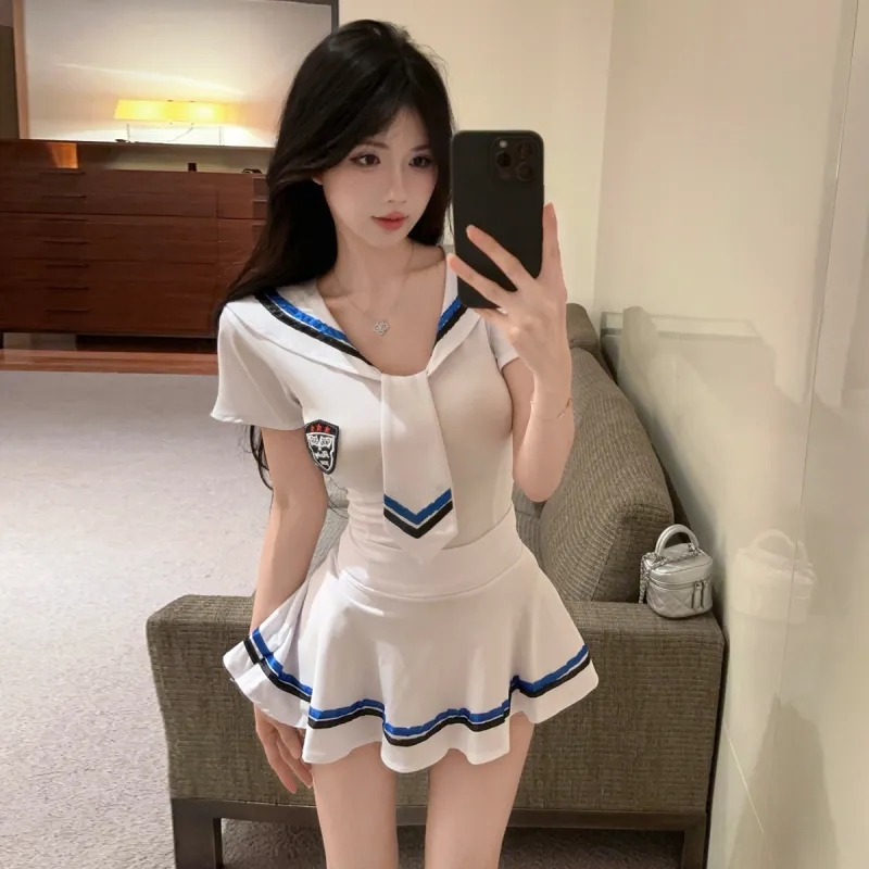 TIBINB Two Piece Skirt Sets Women's-2