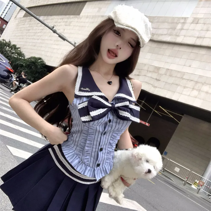 TIBINB Two Piece Skirt Sets Women's-6